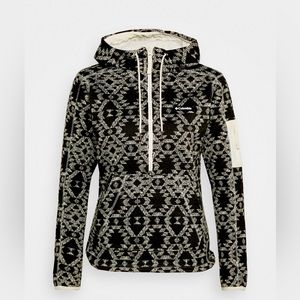 COLUMBIA WEATHER HOODED FLEECE JUMPER. SIZE SMALL